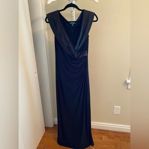 Ralph Lauren Womens Sleeveless Gown